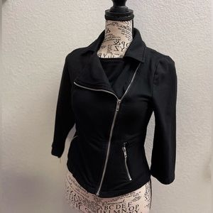 Black lightweight Moto jacket